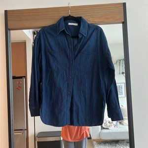 Vince Denim Long Sleeve Shirt
